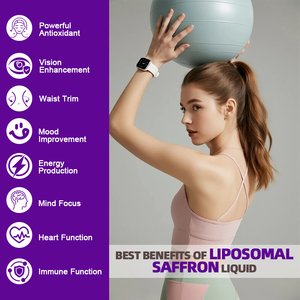 Compléments de Safran Liposomal Extrait de Safran Gouttes Liquides L-Théanine <span class=keywords><strong>Camomille</strong></span> Vitamine C B6 B12 & D3 Immunité Énergie Sommeil - Product Image 3