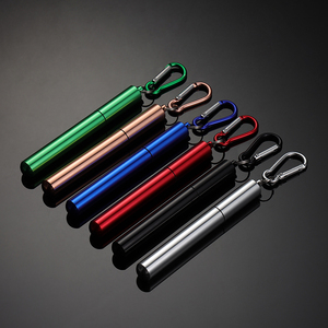 Sinh Thái Thân Thiện Gấp Kính Thiên Văn Tái Sử Dụng Ống Hút Có Thể Gập Lại Với Trường Hợp Đóng Mở Keychain Kim Loại Rơm 4011100 - Product Image 4