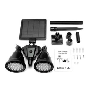 Lampes solaires de jardin paysager pour la maison, projecteur LED à piquet extérieur, étanche IP65, double température de couleur, détecteur de mouvement - Product Image 4