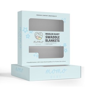Customized Recyclable Paper Shirt PVC Window Scarf Folding Cartoon Baby <strong>Blanket</strong> Packaging <strong>Box</strong> Glossy/Matt Lamination Embossing - Product Image 4