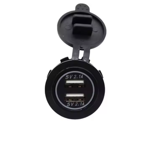 4.2A 12V doppia presa USB per auto presa di corrente impermeabile con 2 prese di corrente AC 12V DC presa per auto industriale a doppia porta di ricarica - Product Image 3