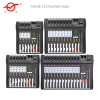 Mélangeur audio professionnel système de sonorisation mélangeur bluetooth usb 4 6 8 12 16 canaux