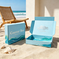 Caja de Cartón Corrugado Color Blanco Hueso Serie Glow, con Impresión de Lámina Dorada Personalizada, Tira Desprendible, Caja de Regalo de Lujo para Envíos