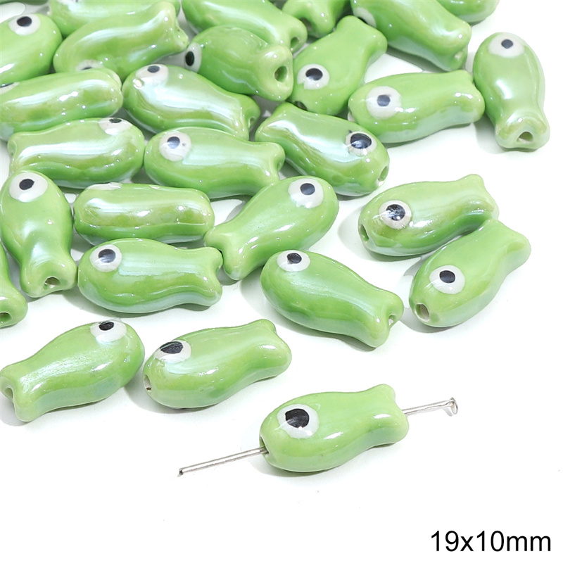 Double Sided Small Fish 19 * 10mm 2pcs/bag