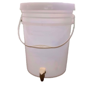 Cubo de fermentación redondo de 5,3 galones con tapa, fermentador de vino casero de calidad alimentaria para cerveza, hidromiel, sidra, bebida fermentada - Product Image 4