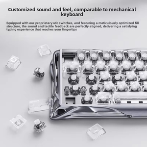 GravaStar V60 Pro Silver Soul Magnetische Gaming-Tastatur mit Hall-Effekt UFO-Schaltern, Kabelgebunden, RGB, 8000Hz Polling-Rate, E-Sport-Tastatur - Product Image 5
