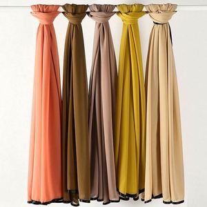 Écharpe en mousseline de soie douce et respirante pour femmes, hijab musulman islamique, abaya toutes saisons - Product Image 2