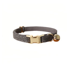 Collier pour chien et chat PUPE avec clochette, collier de chiot mignon réglable, lettrage personnalisé, boucle en métal solide, fabriqué en polyester - Product Image 2