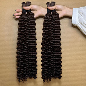 Vente en gros de #2 cheveux indiens bouclés doublement étirés couleur paquets de cheveux naturels vierges bruts non traités donneur unique - Product Image 3