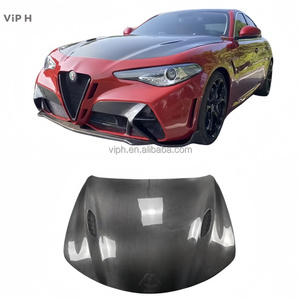 Nuovo Paraurti Anteriore in Fibra di Carbonio di Alta Qualità per <span class=keywords><strong>Alfa</strong></span> Romeo <span class=keywords><strong>Giulia</strong></span> Quadrifoglio 2017+ Stile Quadrifoglio con Fissaggio a Vite Nero - Product Image 5