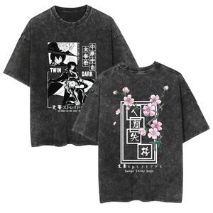 <span class=keywords><strong>T</strong></span>-shirt a maniche corte in cotone 100% ispirata a Bungo Stray Dogs per uomo e donna di Wenhao Ye Quan - Product Image 2