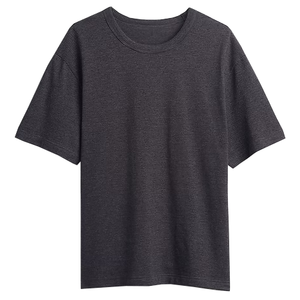 T-shirt pour homme à manches courtes de haute qualité, taille plus, logo personnalisé, vente en gros - Product Image 2