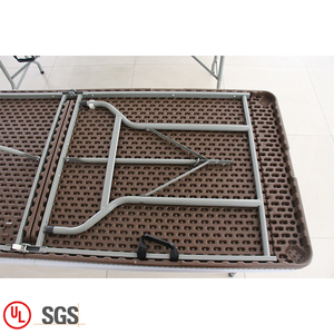 Chaises et tables <span class=keywords><strong>de</strong></span> conférence en plastique HDPE, ensemble <span class=keywords><strong>de</strong></span> table pliante en plastique marron pour les réunions - Product Image 6