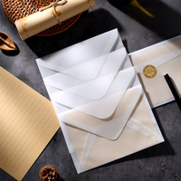 Amplop Dompet Kreatif Mewah Amplop Hadiah Berstempel Emas Undangan Penyimpanan Tas Transparan Cetak Digital