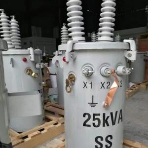 Trung bình và điện áp cao một pha hình trụ cực máy biến áp 20-250kva 440V Đầu Ra 34500V/11kv/0.38kv 220V 60Hz" - Product Image 2