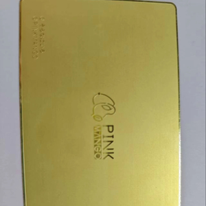 Cartes de visite en métal NFC avec puce NTAG215, or brossé, argent, or rose, noir, sans impression de logo - Product Image 2