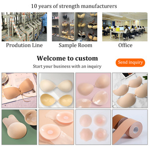 Hình Dạng Vỏ Strapless Tự Dính Mới Thoáng Khí Vô Hình Áo Ngực Tái Sử Dụng Đồ Lót Miếng Bọt Biển Đồ Lót Phụ Kiện - Product Image 5