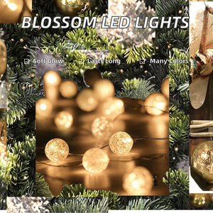 Guirlandes lumineuses à perles, fleurs en épanouissement, guirlandes lumineuses LED, lampes féériques, décorations de sapin de Noël, lumières, <span class=keywords><strong>guirlande</strong></span> extérieure, IP44, <span class=keywords><strong>multicolore</strong></span> - Product Image 4