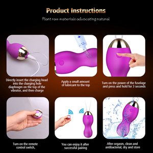 Mini BOLA DE Kegel con control remoto inalámbrico USB y salto de hadas para vibrador de huevo vibradores de bala <span class=keywords><strong>anales</strong></span> portátiles para mujeres - Product Image 6