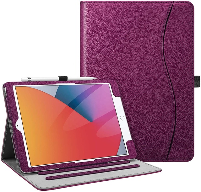 Yanchentian Auto Sleep Wake with Pencil Holder PU Leather Shockproof Smart Cover for iPad 10.2 8th 7th 6th Generation