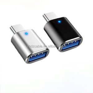 <b>Type</b>-<b>C</b> <b>to</b> <b>USB</b> 3.0 <b>Adapter</b> with Led for <b>USB</b> Flash Drive Universal Android Phone Mouse Keyboard <b>USB</b> <b>C</b> OTG <b>Adapter</b> - Product Image 1