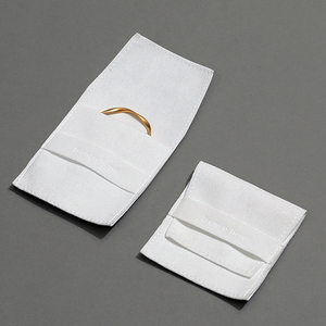 Sobres de microfibra de lujo personalizados con logo para joyería, bolsas de embalaje para almacenamiento de collares y anillos, ideales para viajes, ¡gran oferta! - Product Image 5