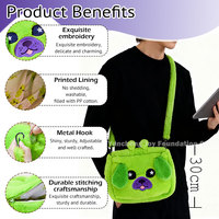 Sac à dos en peluche personnalisé OEM ODM, sac à main en peluche Kawaii, cadeau pour filles, vente en gros