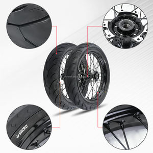 ชุดล้อหน้าหลัง Supermoto ultra Bee ขนาด <span class=keywords><strong>17</strong></span> นิ้ว สำหรับรถมอเตอร์ไซค์วิบาก Surron ล้อหน้าหลังทำจากอลูมิเนียมอัลลอยพร้อมยางสำหรับ ultra Bee - Product Image 2