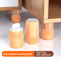 Protections de sol pour pieds de meubles Longshun en ABS, autocollantes, antidérapantes, silencieuses, écologiques, réglables, pour chaises et armoires