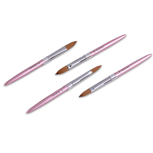 Pinceau à <span class=keywords><strong>ongles</strong></span> en acrylique pur Kolinsky, poignée Rose, stylo de Sable Kolinsky <span class=keywords><strong>pour</strong></span> la peinture en <span class=keywords><strong>Gel</strong></span> <span class=keywords><strong>UV</strong></span>, outil de sculpture <span class=keywords><strong>pour</strong></span> Nail Art 8 #-24 # - Product Image 2