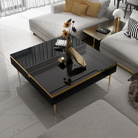 Autres meubles d'hôtel, luxe, Dubaï, acier inoxydable doré, style européen, table basse Medusa Versac