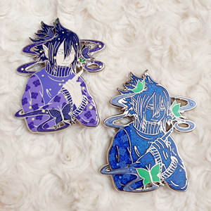 เข็มกลัดเคลือบแบบแข็งลายการ์ตูนอนิเมะน่ารักสลักโลโก้เคลือบแบบแข็งผลิตตามสั่ง - Product Image 5