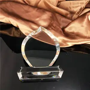 Honra do cristal Cup Award Crystal Drop Blank Glass Wushu Competition Award