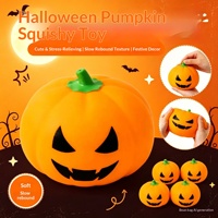 Jouet anti-stress amusant en forme de citrouille pour Halloween, balle à presser