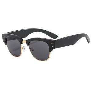 Moda conducción gafas de sol medio marco Metal metálico gafas de sol hombres alta calidad 2024 - Product Image 2