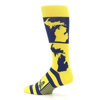 Calcetines de Diseño Masculino con Estampado de Mapa Amarillo, Crea Tus Propios Calcetines