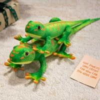 Jouet en peluche personnalisé de gecko de lézard pour enfants, une poupée apaisante pour apaiser le bébé, cadeau d'anniversaire d'un garçon