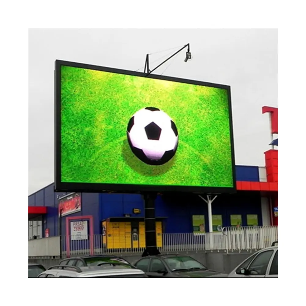 شاشة Led خارجية بألوان كاملة مقاس 10X19 قدم جدار فيديو 20 × 10 شاشة إعلانات خارج المنزل