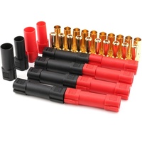 Conector XT150 M/F de 6 mm, Rojo, Negro, Azul, Alta Corriente, Macho y Hembra, EV XT150-m XT150-F XT 150, Conector Tipo Banana para Batería Lipo RC
