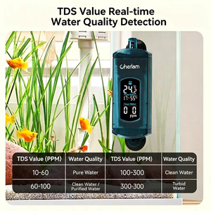 เทอร์โมมิเตอร์ติดตู้<span class=keywords><strong>ปลา</strong></span>แบบ LED ภายนอก จอ LCD แสดงผลทันที สำหรับตู้ปลา น้ำจืด น้ำเค็ม นาโน และตู้ตั้งโต๊ะ - Product Image 2