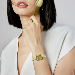 Marchio famoso <span class=keywords><strong>di</strong></span> lusso in maglia <span class=keywords><strong>di</strong></span> cristallo orologio <span class=keywords><strong>da</strong></span> <span class=keywords><strong>donna</strong></span> al quarzo in acciaio inossidabile banda zucchero Cube Design OEM fabbrica <span class=keywords><strong>di</strong></span> movimento al quarzo - Product Image 5