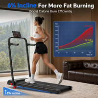 Tapis de course électrique pliable avec moteur DC 1,5 CV pour la course, la marche et le fitness en bureau