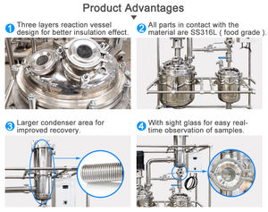 เครื่องปฏิกรณ์ Decarboxylation สแตนเลสประสิทธิภาพสูงสำหรับกระบวนการทางเคมี - Product Image 2