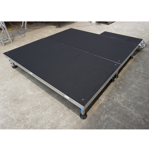 Escenario Portátil de Aluminio para Eventos de DJ al Aire Libre con Fácil Montaje, Superficie Antideslizante, Configuración de Iluminación Flexible y Sin Necesidad de Electricidad - Product Image 1