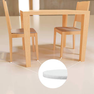 स्वयं चिपकने वाला फर्नीचर महसूस किया ग्लाइडर्स सफेद कुर्सी दृढ़ लकड़ी मंजिल के लिए पैड महसूस किया - Product Image 6