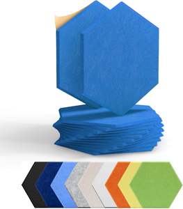 Panneau acoustique en fibre de polyester haute densité, design personnalisé, adhésif hexagonal, échantillon gratuit, respectueux de l'environnement - Product Image 2