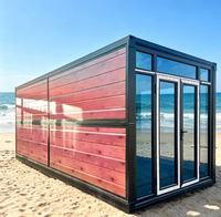 Villa de luxe modulaire préfabriquée chinoise, portable et détachable, en panneaux sandwich, conteneur de bureau pliable, étanche