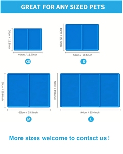 Draagbare Moderne Blauwe Pvc <span class=keywords><strong>Gel</strong></span> & Spons Duurzame Zomer Koelmat Voor Honden En Katten Cool <span class=keywords><strong>Bed</strong></span> - Product Image 6