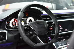 Volante de Coche de Fibra de Carbono Forjado con Fondo Plano y Alcántara para Audi A4 B8 B8.5 A6 C7 C7.5 <span class=keywords><strong>S</strong></span> <span class=keywords><strong>Line</strong></span> 2011 <span class=keywords><strong>2012</strong></span> 2013 2014 2015 2016 - Product Image 4