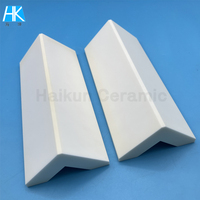 Composant structurel en céramique d'alumine résistant à l'usure en forme de L, barre de protection d'angle en Al2O3 haute dureté